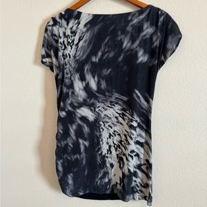 Mint Velvet Silk Scoop neck Top Shirt Tee Blouse 10